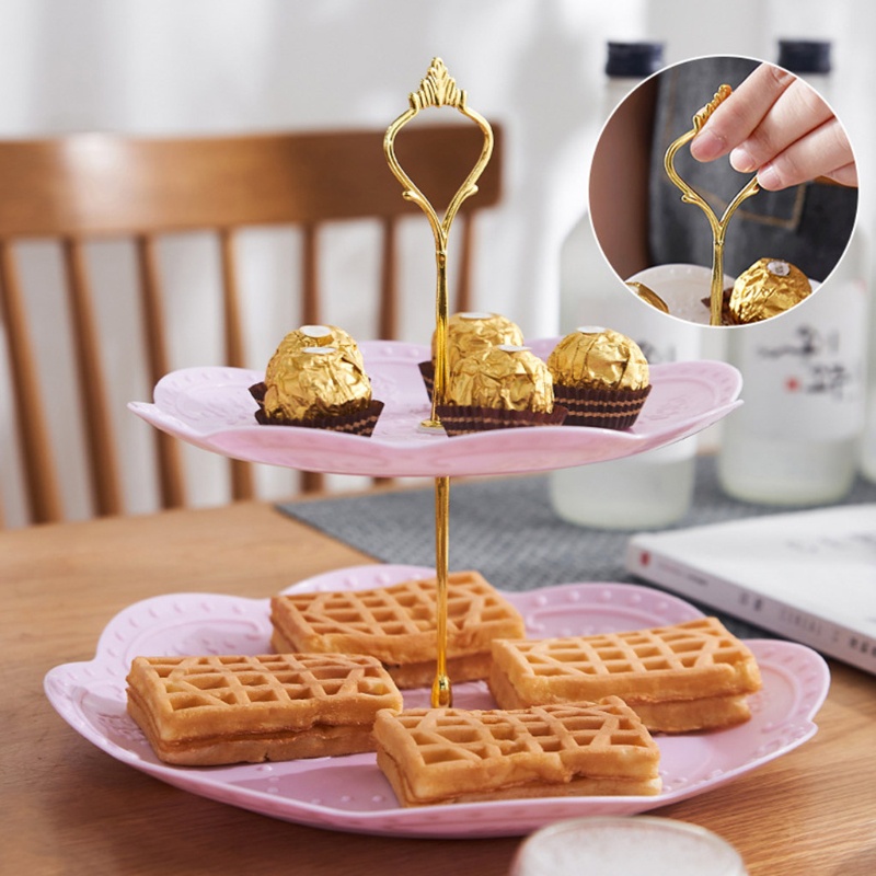 Giá Đỡ 3 Tầng Trưng Bày Bánh Kem / Trái Cây Có Thể Tháo Rời