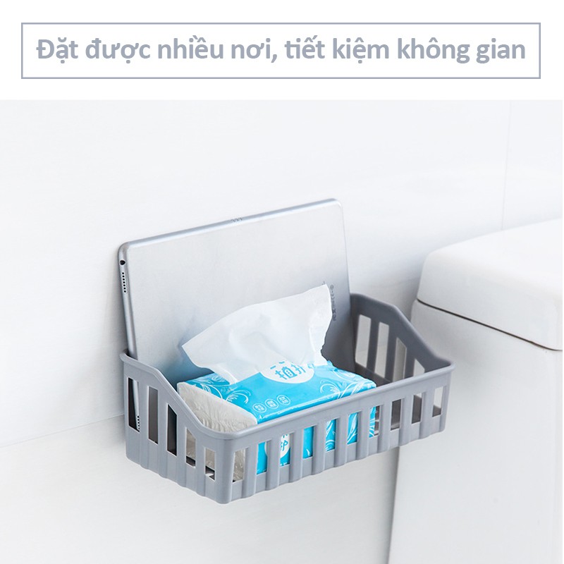 Kệ nhựa treo tường nhà tắm N02