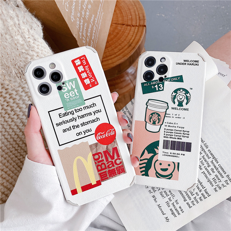 Ốp Lưng Da In Họa Tiết Đáng Yêu Cho Iphone 12 Pro Max Ip11 Pro Max 7 8 Plus Se | BigBuy360 - bigbuy360.vn