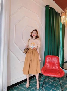 ❤️ SET ÁO THUN GẤU+CHÂN VÁY