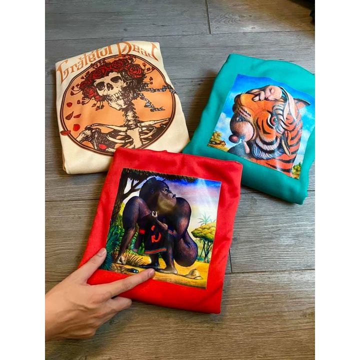 Áo thun đen gấu dễ thương  AT3.01