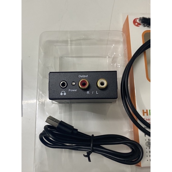 Bộ Chuyển Âm Thanh TV 4K Quang Optical Sang Audio AV Ra Amply + Cáp Optical  HÀNG CHÍNH HÃNG SUNNYBOX