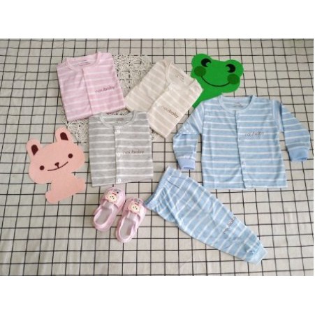 Combo set 2 bộ quần áo dài tay thu đông cho bé