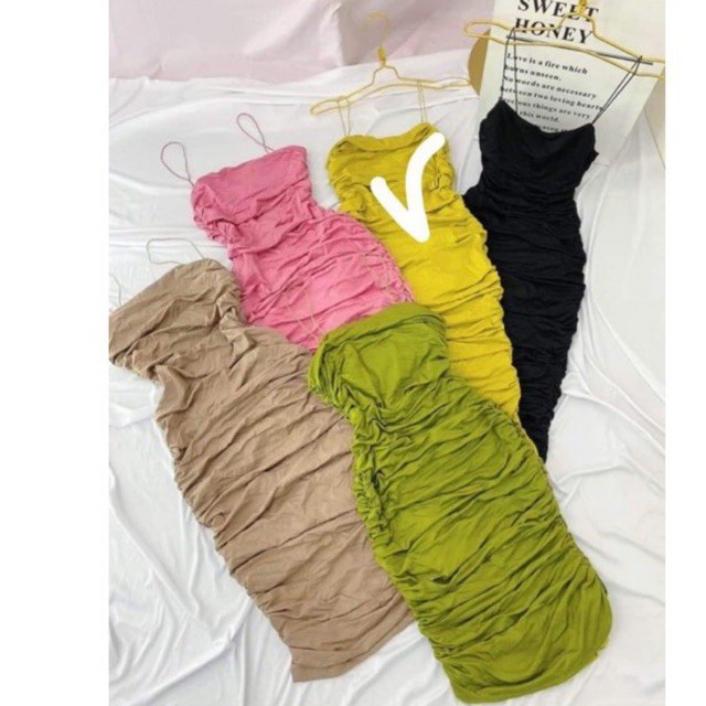 Đầm body nhúng dây bún ( hình thật video - ảnh trải sàn ) - Carotshop - cherrystore199 | BigBuy360 - bigbuy360.vn