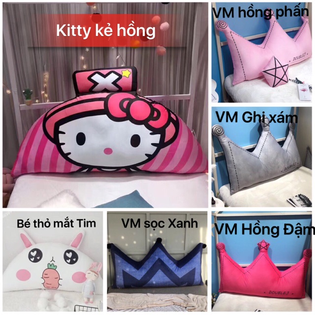 Siêu phẩm Gối Tựa Kê Đầu Giường Kute size 1m5*60cm  sẵn Hàng