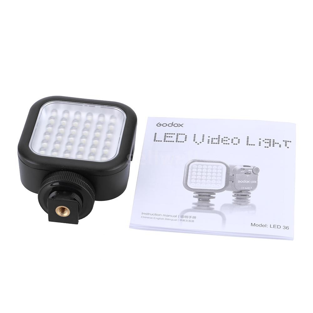 Đèn hỗ trợ quay phim 36 bóng LED godox led36 dành cho máy ảnh DSLR