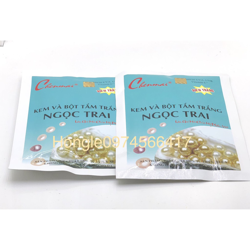 Kem và bột tắm trắng Ngọc Trai Chenmai 150g hàng chuẩn date mới