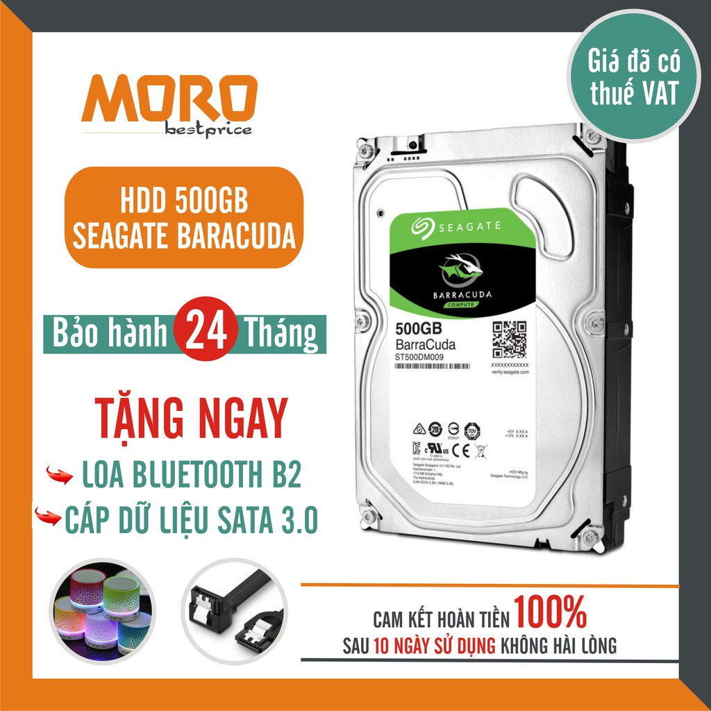 Ổ cứng HDD Seagate Barracuda 500GB - Bảo hành chính hãng 24 tháng