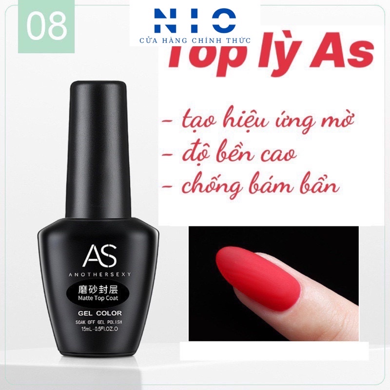 Top lỳ AS (  Matte top coat  )