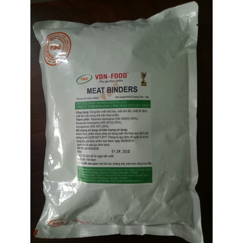 GIÒN CHẮC MEATBINDER - Tạo độ giòn dai, cứng chắc cho giò chả, xúc xích,..