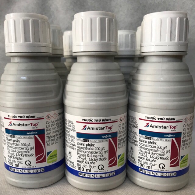 Thuốc phòng trừ bệnh - AMISTATOP 100ml Syngenta trị Vàng Lá, Rỉ Sắt,Phấn Trắng