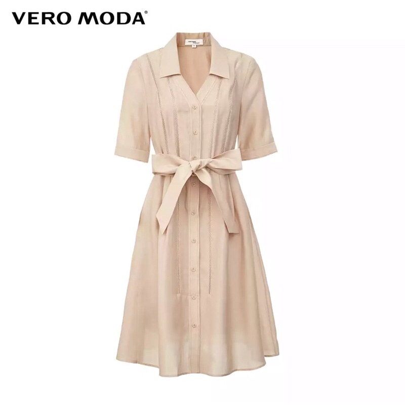 Váy sơ mi Vero Moda buộc nơ