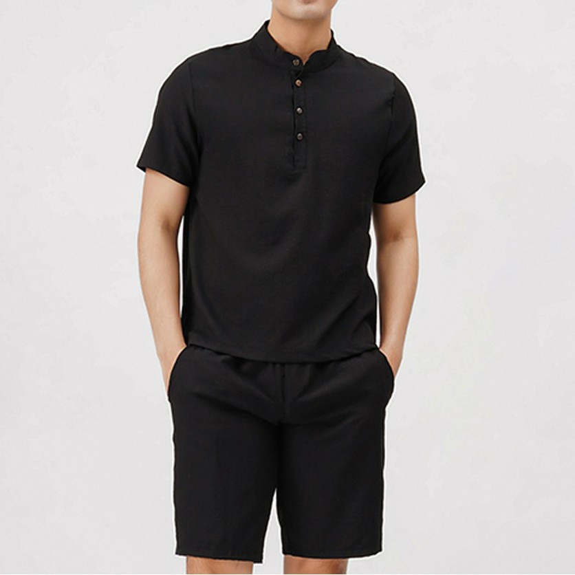 Bộ Quần Chất Vải Đũi Thái Loại Dày Đồ NamTrẻ trung