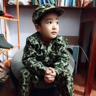 Bộ quần áo lính rằn ri đặc công trẻ em 1-12 tuổi