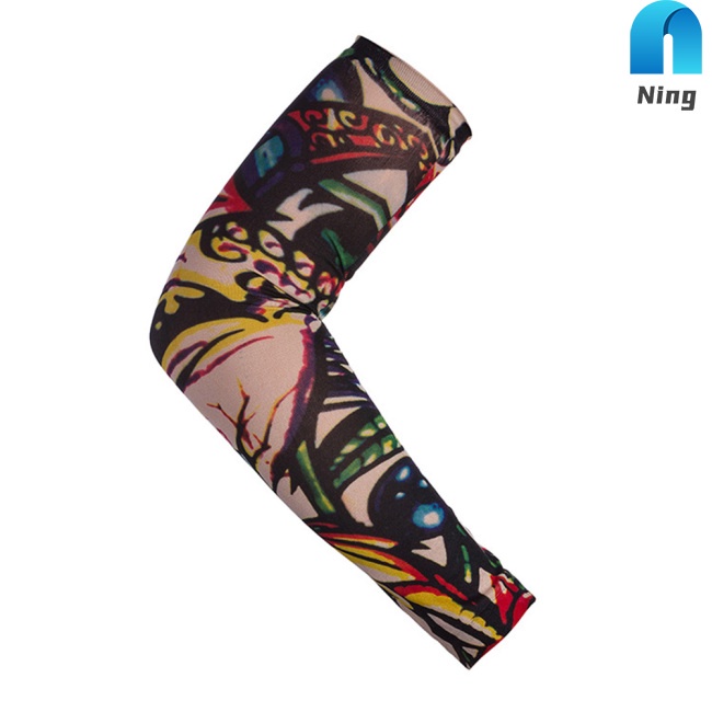 Bộ 6 Găng Tay Chống Tia Uv Họa Tiết Xăm Hình Sáng Tạo Dành Cho Hoạt Động Thể Thao Ngoài Trời