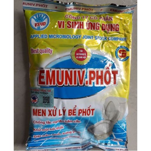 Men vi sinh xử lý bể phốt EMUNIV.PHỐT 200gr