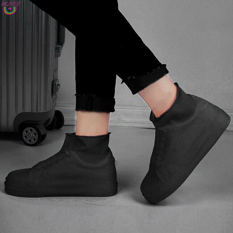 Vỏ Bọc Giày Bằng Silicone Co Giãn Chống Trượt Không Thấm Nước Tái Sử Dụng Size 26-46