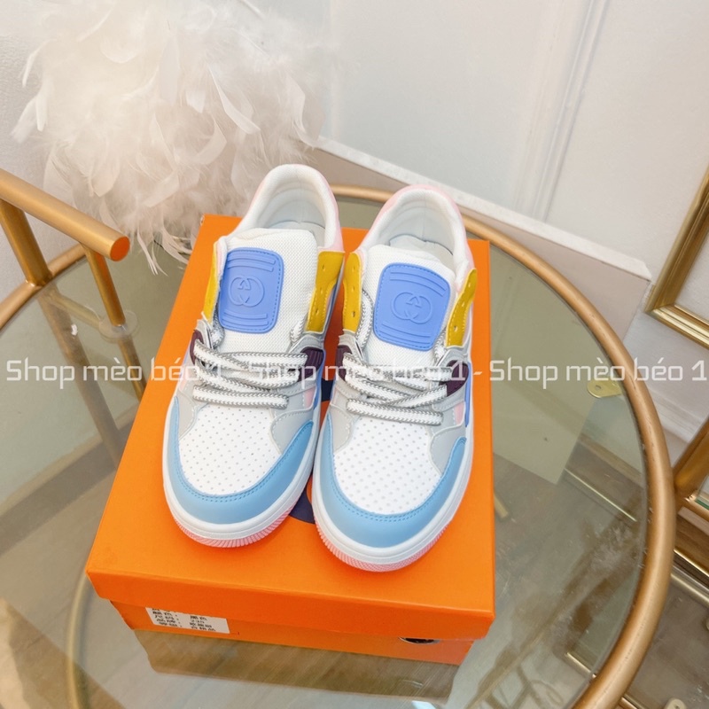 Giày thể thao gc kẻ viền phối màu fullbox