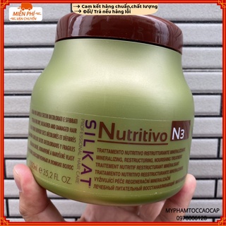 Hấp dầu phục hồi tóc Bes Hergen N3 Silkat Nutritivo 1000ml