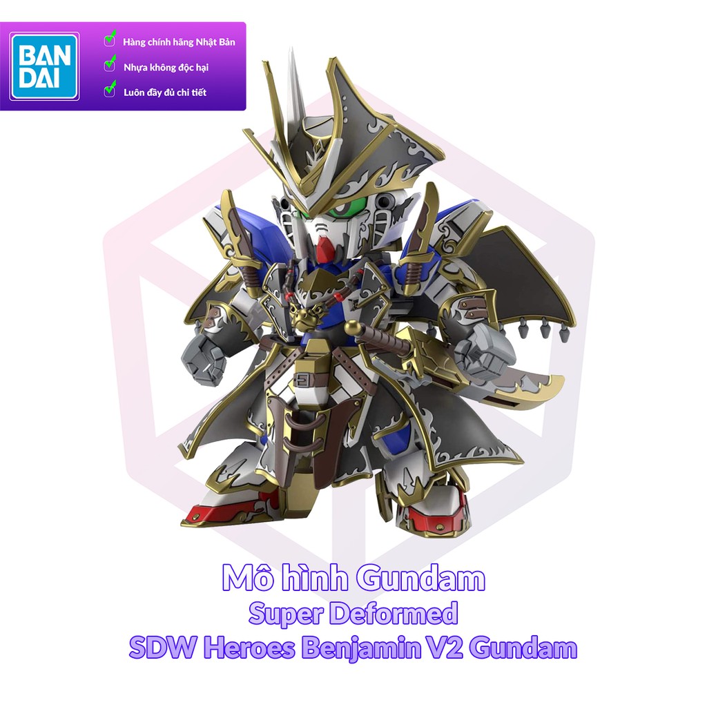 Mô Hình Gundam Bandai SDW Heroes 04 Benjamin V2 Gundam SD Gundam World Heroes [GDB] [BSD]