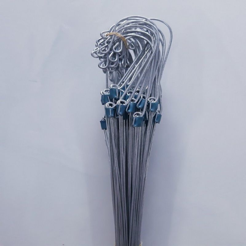 ( Combo ) 100 Móc Kẽm Treo Lan, Chậu Cây 70cm ( Tính đầu móc 80cm )