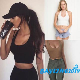 Áo Croptop Sát Nách Thiết Kế Đơn Giản Cho Nữ