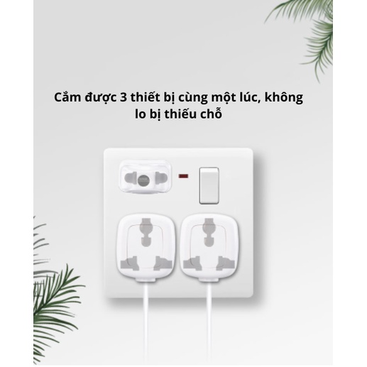 Ổ Điện Âm Tường Đa Năng Chuẩn Vuông Chịu Nhiệt, Ổ Cắm Âm Tường 3 Lỗ EU, Ổ Cắm Điện