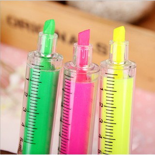 bút check line nhớ dòng hình ống tiêm