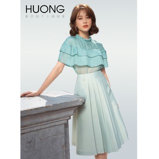 Chân váy chữ A xếp ly HB HUONGBOUTIQUE HBZ293