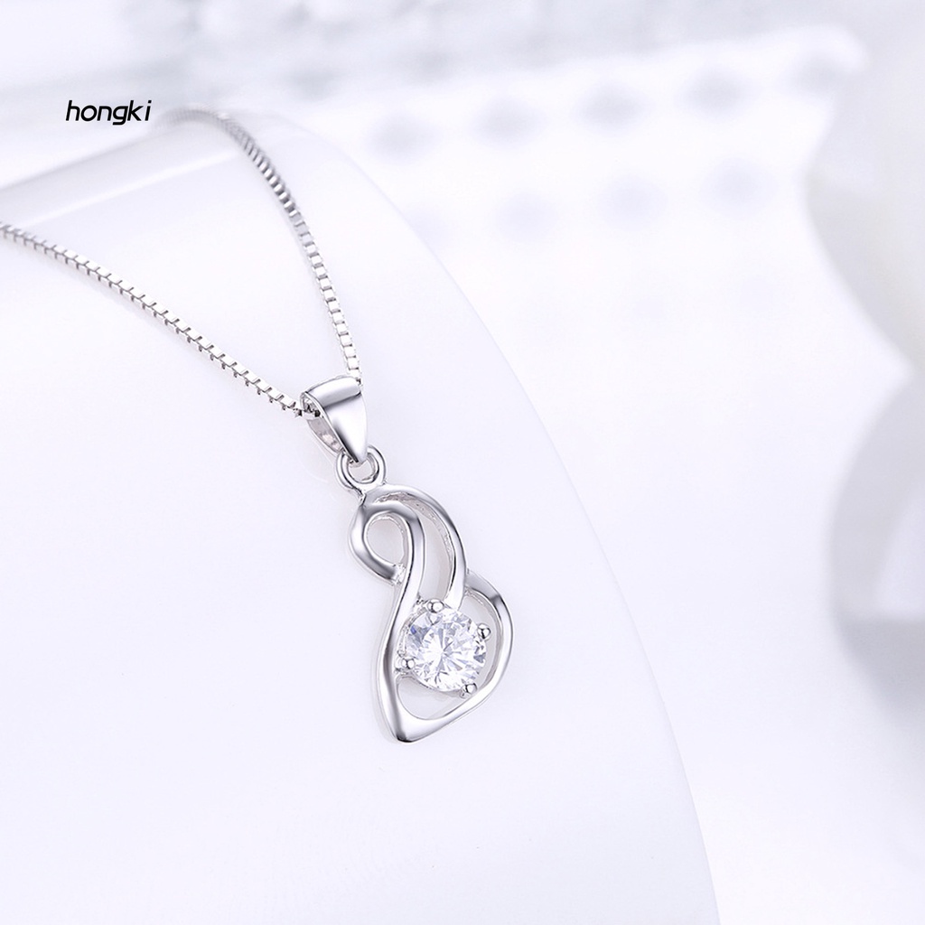 vòng cổ Mạ Bạc Đính Đá Zircon Hình Rắn Thời Trang Cho Nữ