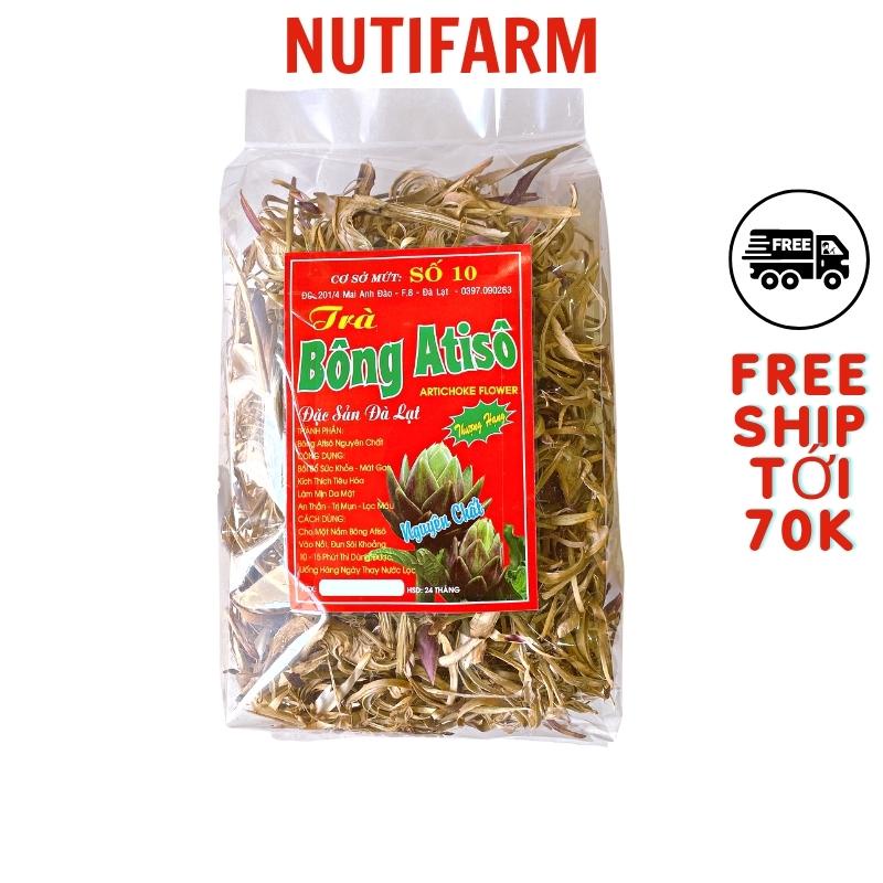 Bông atiso khô đà lạt 500gr NutiFarm loại đặc biệt 100% nguyên chất không pha thân rễ lá