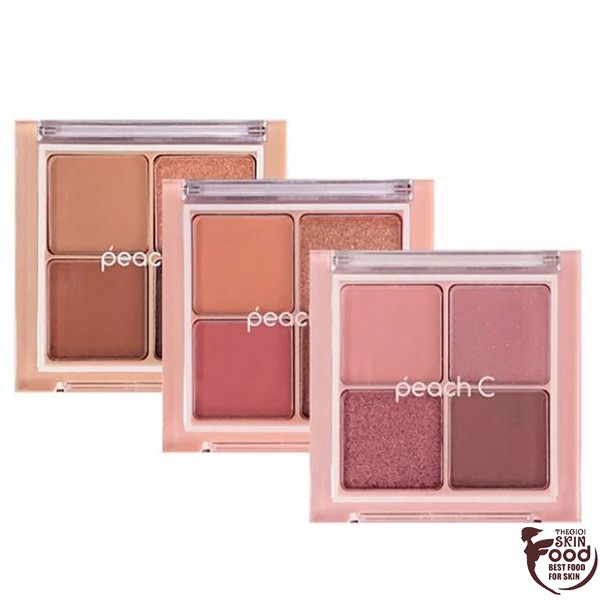 Bảng Phấn Mắt 4 Màu Peach C Eye Shadow Palette 8g