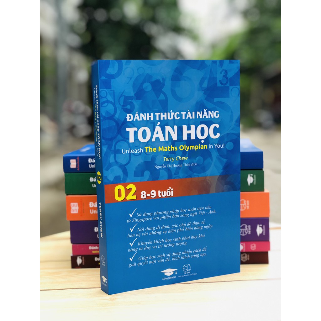 Sách - Đánh thức tài năng toán học 2 - Toán lớp 2, lớp 3 ( 8 - 9 tuổi ) - Sách Song Ngữ Giúp Trẻ Phát Triển Tư Duy