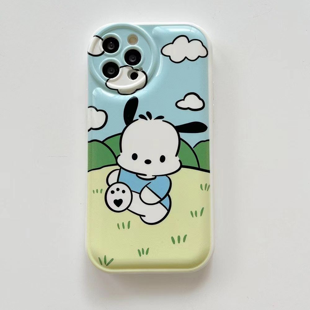 Ốp Điện Thoại Silicon Mềm Họa Tiết Pochacco Hoạt Hình Cho Iphone 14 13 12 11 Pro Xs Max X Xr 7 8 Plus Se 2020