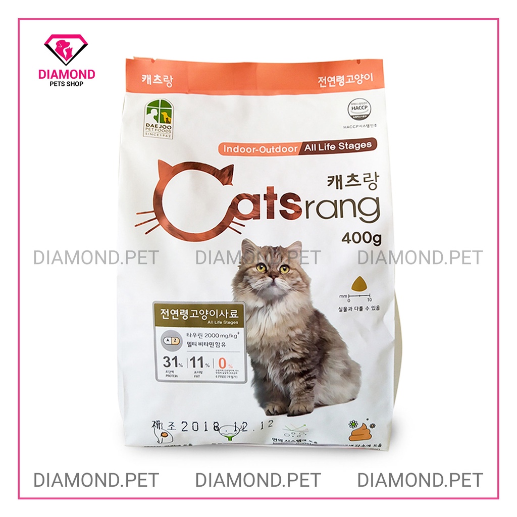 [400g] Thức ăn hạt cho mèo mọi lứa tuổi CATSRANG