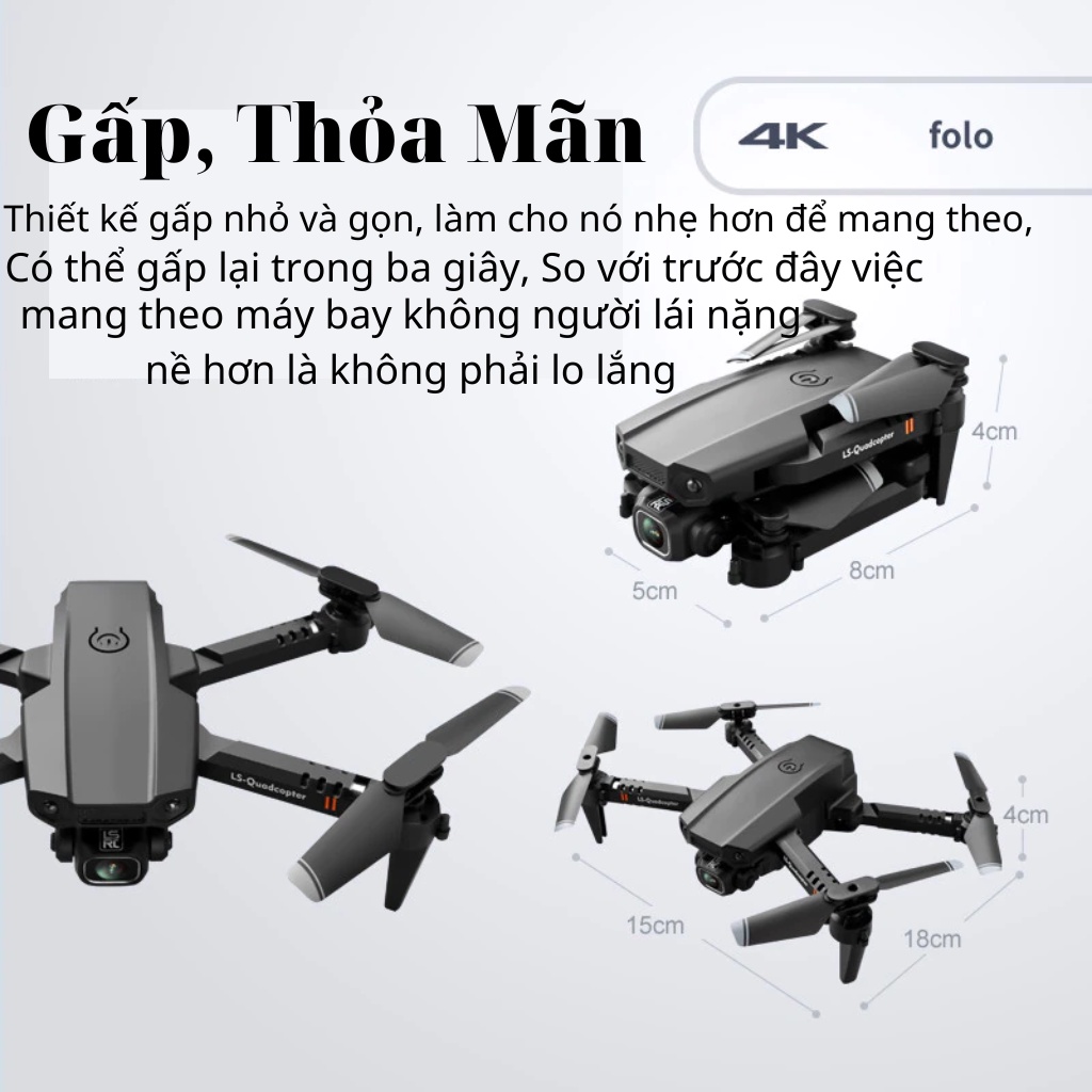 Máy bay camera 4k flycam mini giá rẻ ⚡️BẢO HÀNH 24 THÁNG⚡️ Flycam drone XT6 điều khiển từ xa quay phim, chụp ảnh | BigBuy360 - bigbuy360.vn