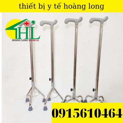 Gậy tập Đi Cho Người Già 3, 4 Chân Inox Việt Nam