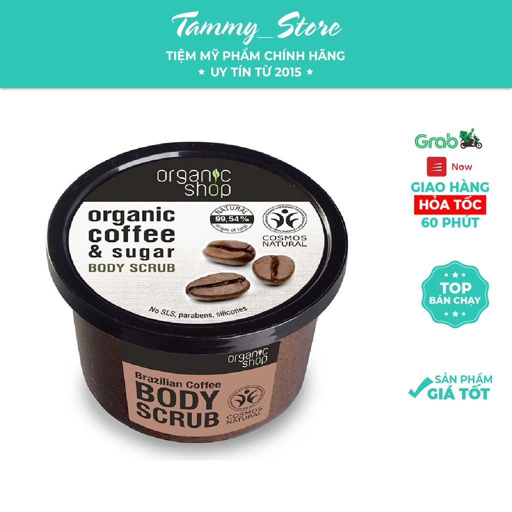 Kem Tẩy Da Chết Toàn Thân Organic Coffee &amp; Sugar Body Scrub