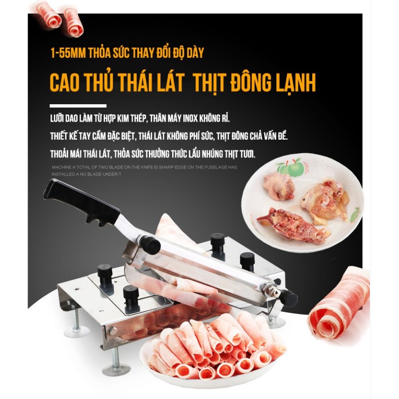 Stainless Steel Máy Thái Thịt Chặt Gà Japan tiện gọn cho mọi gia đình