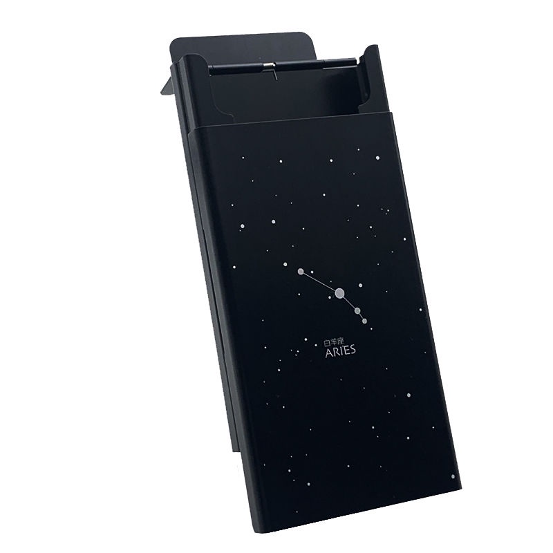 Set 20 Hộp Đựng Thuốc Lá Nắp Trượt Siêu Mỏng Bằng Hợp Kim Nhôm Màu Đỏ Đen Ốp