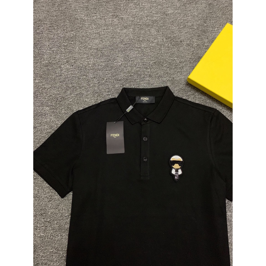 Áo Sơ Mi Cotton Nửa Tay Fend1 Với Hình Ảnh Raphael Polo