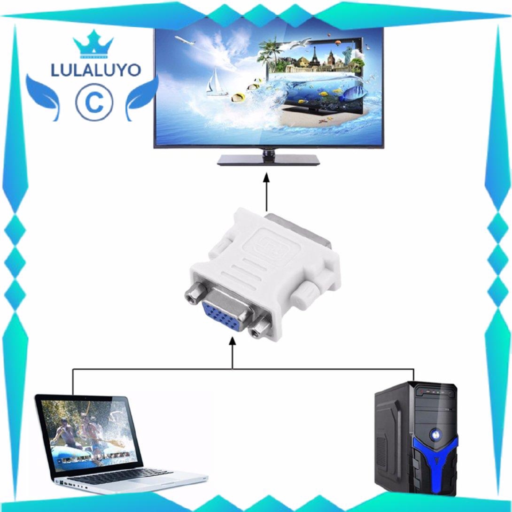 Đầu Chuyển Đổi Từ Mc Dvi Dvi-I 24 + 5 Pin Sang Vga Cho Dvd Hdtv