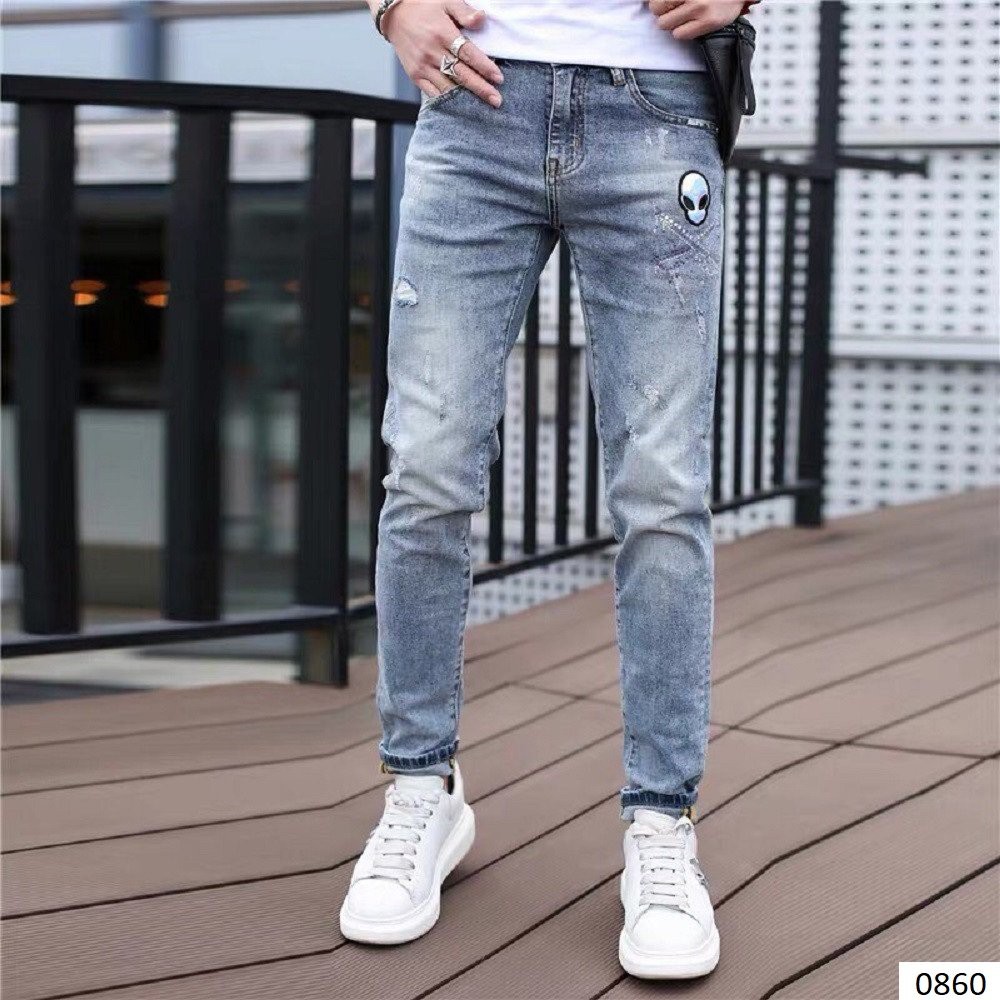 Quần jean nam Muradfashion MS55, Quần Bò Nam chất jeans co giãn hot trend 2021