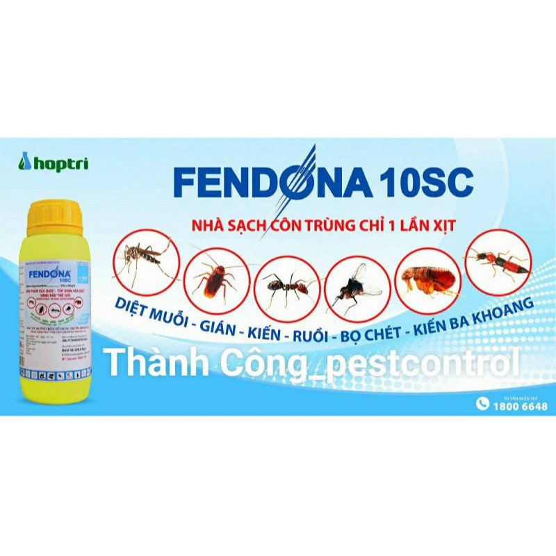 Combo 5 gói Fendon10SC 5ml diệt côn trùng ruồi,muỗi, kiến, gián