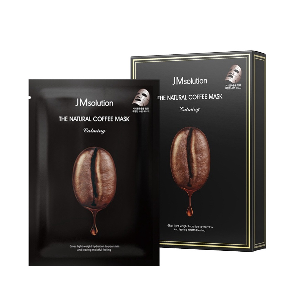 JM Solution The Natural Coffee Masks Làm dịu 10 tờ Moisture Dull Dry Skincare Moisture-gloss Brighte