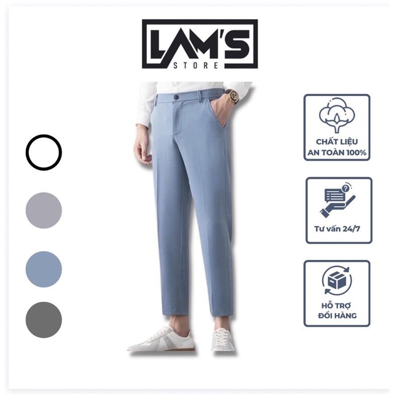 Quần tây nam, quần âu nam, quần âu hàn quốc cotton dầy dặn hàng sịn giá gốc tận xưởng LAM'S STORE