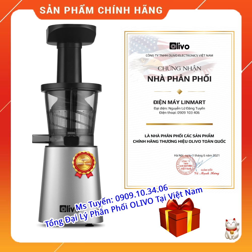 [CHÍNH HÃNG] Máy Ép Chậm Olivo SJ210 - Thương hiệu Mỹ -...