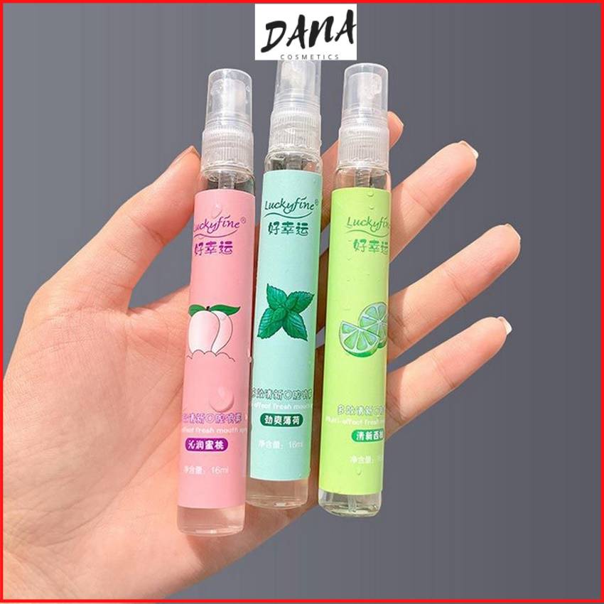Chai xịt thơm miệng 15ml dung tích giữ mùi lâu không chứa cồn DANA