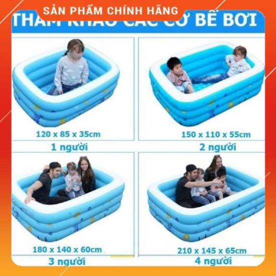 [HÀNG SIÊU TỐT] SẴN HÀNG- Bể bơi cho bé ( 1M2- 1M5-1M8-2M1) đáy CHỐNG TRƯỢT