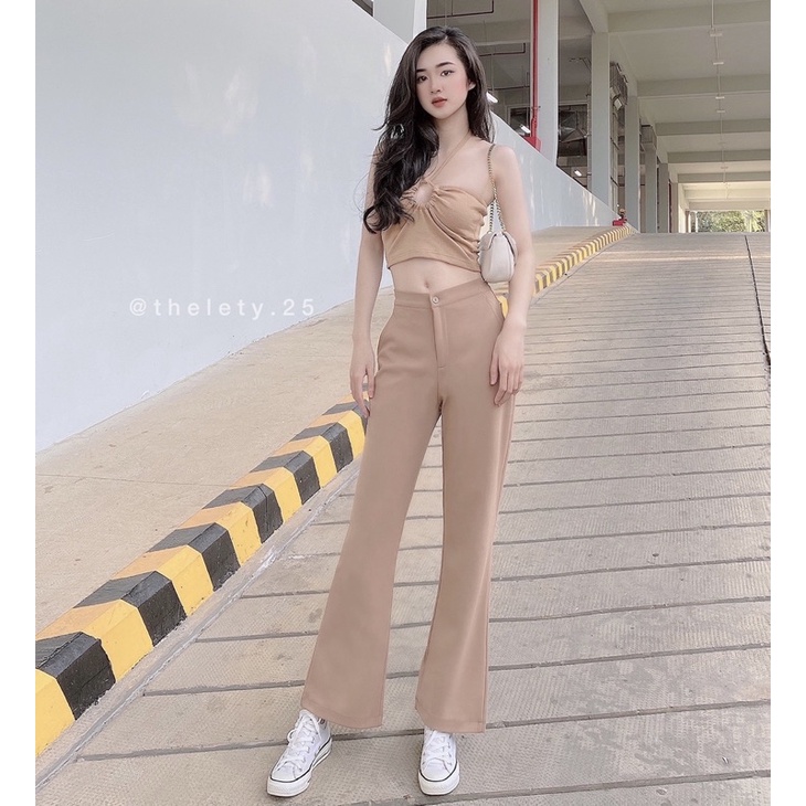 Quần Tây 1 Nút Ống Loe Nhẹ TK - THELETY.25